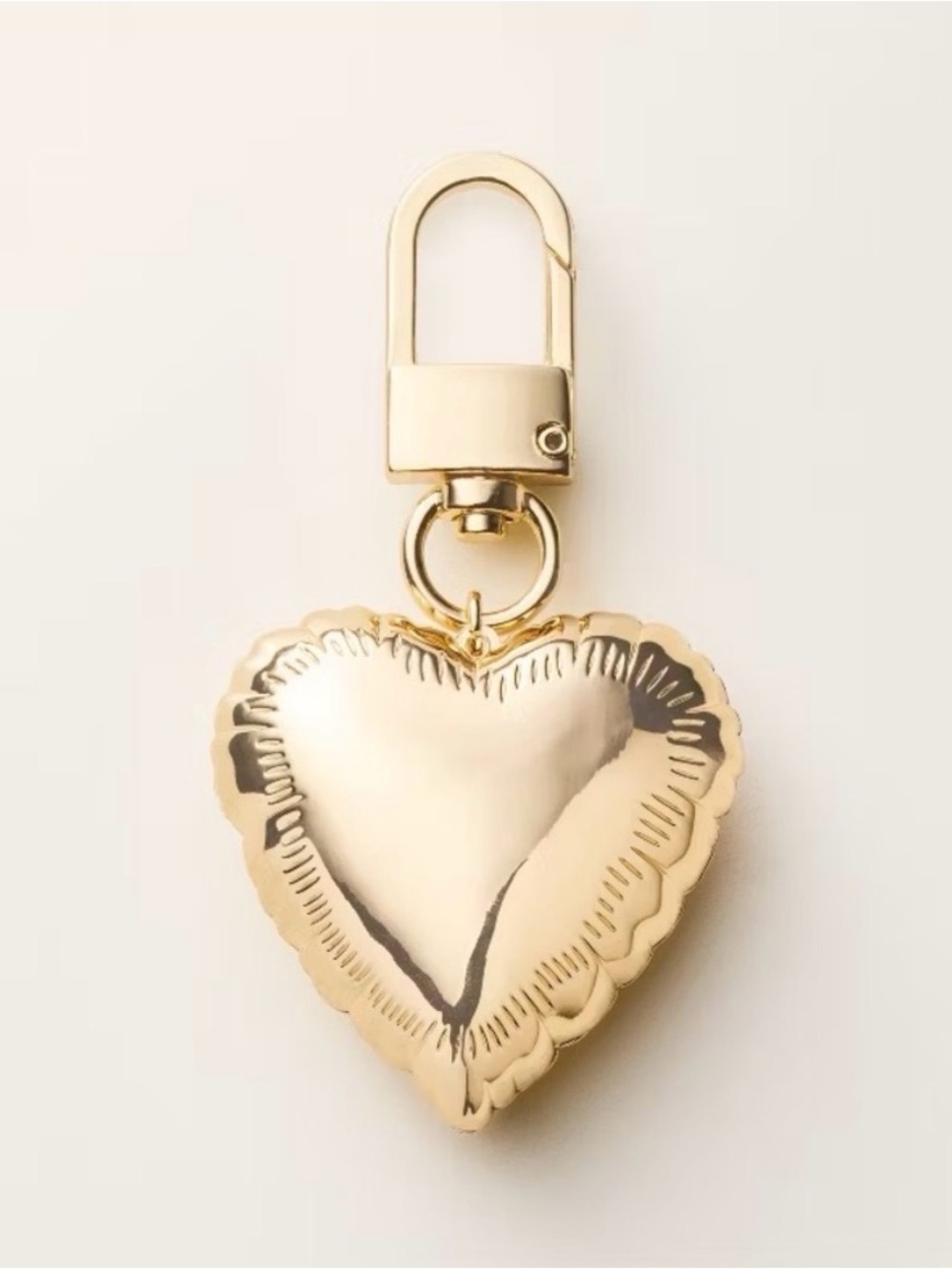 New Kate spade x Target Mylar Balloon Gold Heart Bag Charm Stylish Preppy Girly